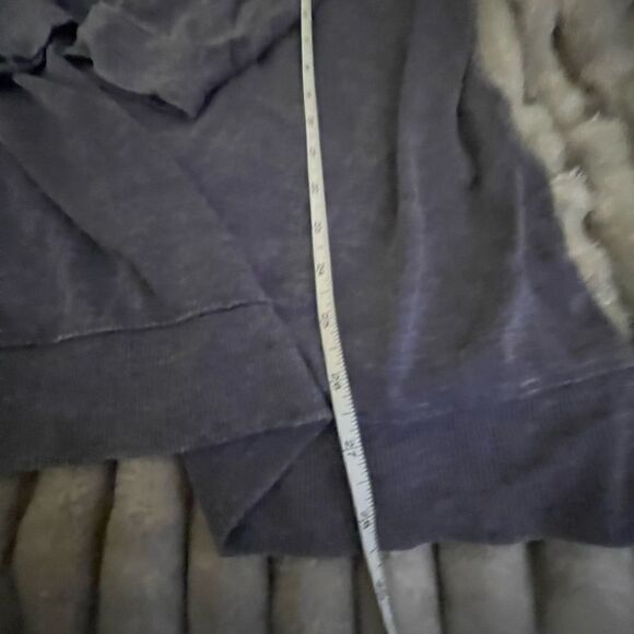 Maurices 2xl plus size cold shoulder blue pullover sweatshirt plaid stripedetail - Picture 9 of 11